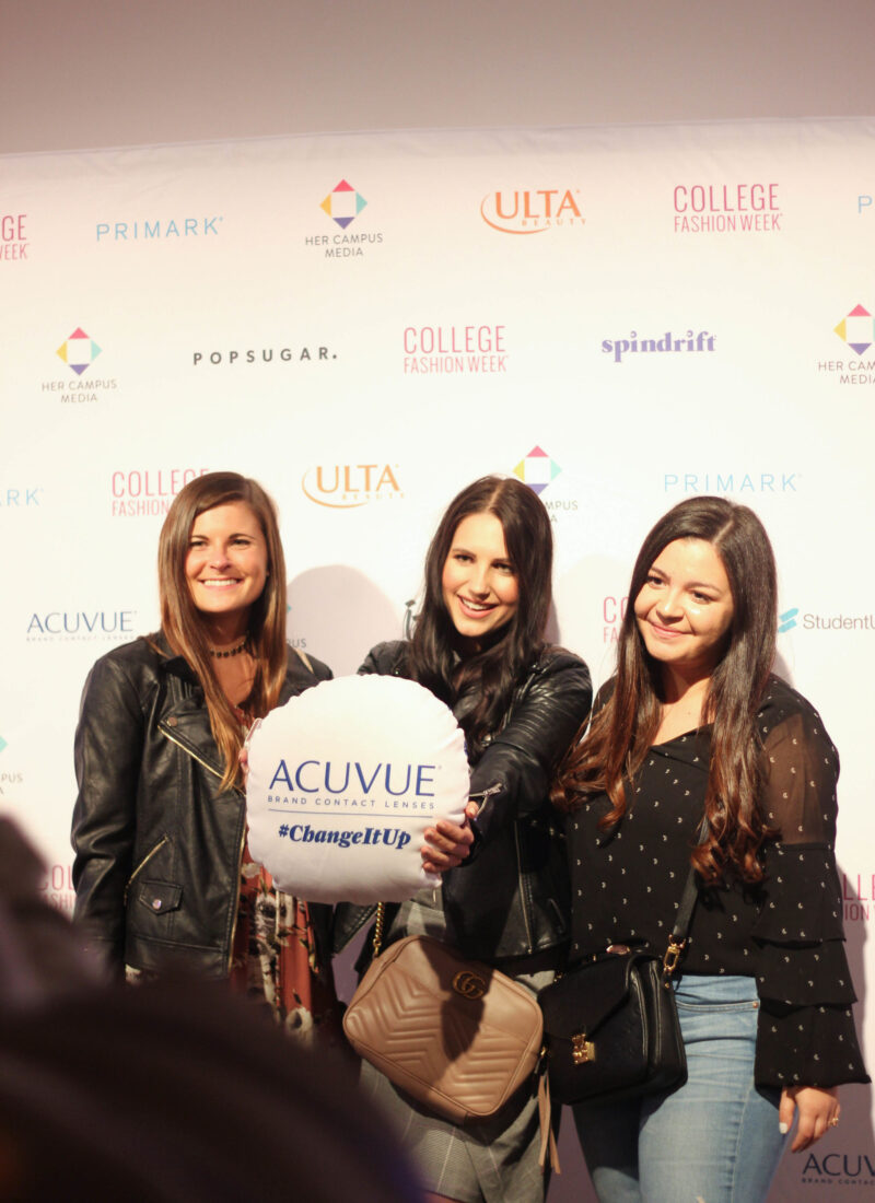My First Experience at College Fashion Week with ACUVUE® Brand Contact Lenses
